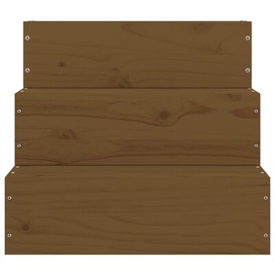 vidaXL Pet Stair Honey Brown 40x37.5x35 cm Solid Wood Pine