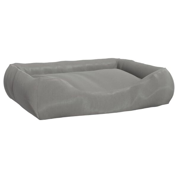 vidaXL Dog Cushion with Pillows Grey 75x58x18 cm Oxford Fabric