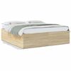 vidaXL Bed Frame without Mattress Sonoma Oak 180x200 cm Super King