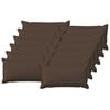 vidaXL Cushion with Pillow HOUTEN 12 pcs Taupe Faux Linen