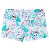 Kids' Shorts with Drawstring Ecru and Dark Mint 128
