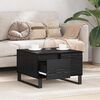 vidaXL Coffee Table Black Oak 55 x 55 x 36.5 cm Engineered Wood