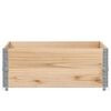 vidaXL Pallet Collars 2 pcs 100x100 cm Solid Wood Pine