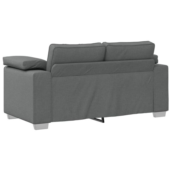 vidaXL Sofa Dark Grey 160 x 77 x 82 cm Fabric