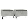 vidaXL Side Tables 2 pcs Concrete Grey 50x46x35 cm Engineered Wood