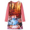 Kids'Dress with Long Sleeves Old Pink 92