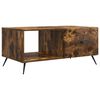 vidaXL Coffee Table Smoked Oak 90 x 50 x 40 cm Engineered Wood