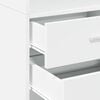 vidaXL Highboard White 45x42.5x185 cm Engineered Wood