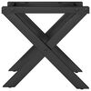 vidaXL Coffee Table Legs X-Frame 30x30x33 cm Steel
