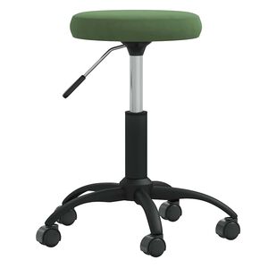 vidaXL Office Swivel Chair Dark Green Velvet