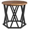 vidaXL Nesting Side Table 3 pcs Old wood 53 x 53 x 40 cm
