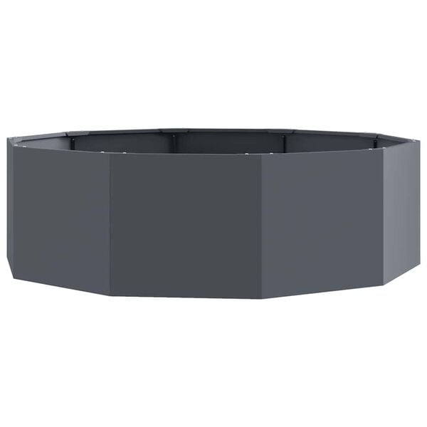 vidaXL Planter Anthracite 120 x 120 x 35 cm Steel