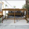 vidaXL Garden Table Honey Brown 203.5x90x110 cm Solid Wood Pine
