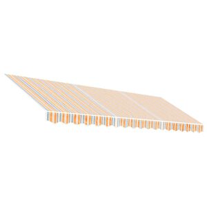 vidaXL Replacement Fabric for Awning Multicolour Stripe 4.5x3 m