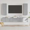 vidaXL 5 Piece TV Cabinet Set Grey Sonoma Engineered Wood