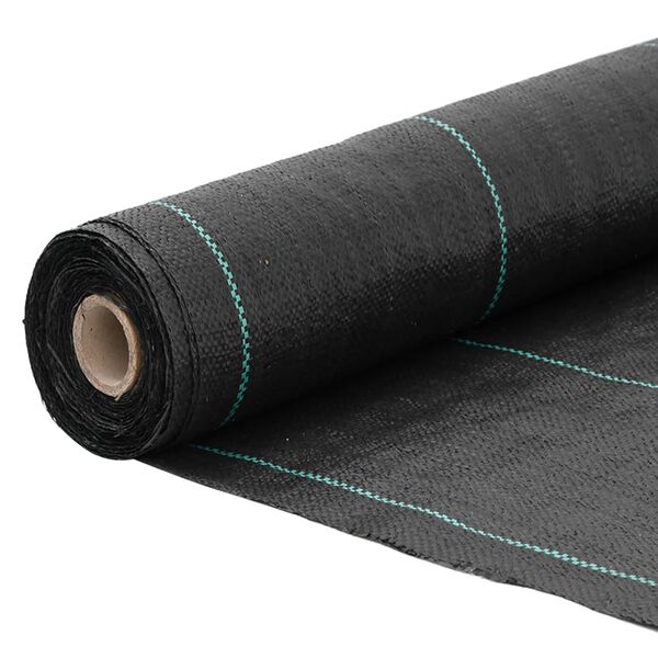 vidaXL Weed Membrane Black 0.5x50 m PP