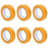 vidaXL Painter Masking Tapes 6 pcs Yellow 25mm x 50m Paper