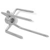 vidaXL BBQ Rotisserie Spit Forks 2 pcs Steel