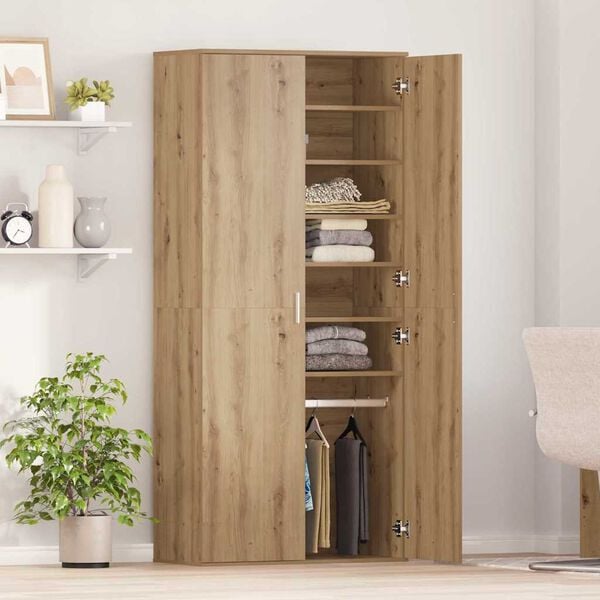 vidaXL Highboard Artisan oak 80 x 39 x 178 cm Engineered wood