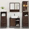 vidaXL 4&nbsp;Piece Bathroom Furniture Set&nbsp;Brown Oak Engineered Wood