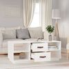 vidaXL Coffee Table White 100x50x41 cm Solid Wood Pine