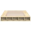 vidaXL Bed Frame without Mattress Sonoma Oak 150x200 cm King Size