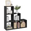 vidaXL Room Divider Bookcase&nbsp;3-Tier&nbsp;Black 99x29x99 cm Engineered Wood