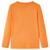 Kids' T-shirt with Long Sleeves Dark Orange 128