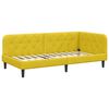vidaXL Corner Bed Frame with Headboard Yellow 100 x 200 cm Velvet
