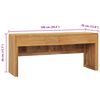vidaXL TV Cabinet 100x35x45 cm Solid Teak Wood