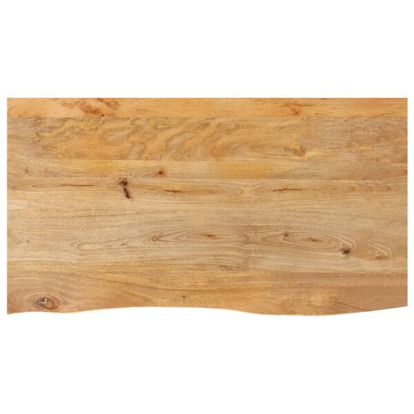 vidaXL Table Top Live Edge 120x60x2.5 cm Solid Wood Mango