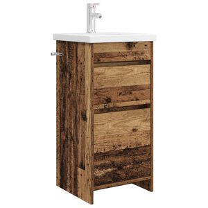 vidaXL Bathroom Vanity with Sink Old Wood 42 x 40 x 84.5 cm