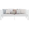 vidaXL Daybed Frame without Mattress White Metal 90x200cm