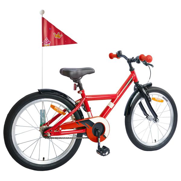 vidaXL Kids Bike 18'' for 5-7 Years Old Red
