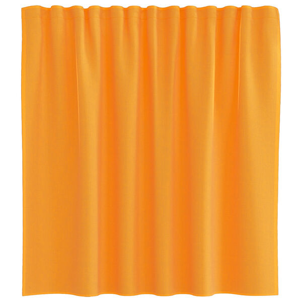 vidaXL Voile Curtains with Rod Pockets 2 pcs Orange