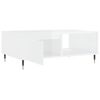 vidaXL Coffee Table High Gloss White 90x60x35 cm Engineered Wood