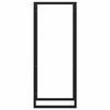 vidaXL Firewood Rack Matt Black 50x28x132 cm Steel