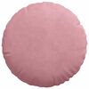 vidaXL Seat Cushions 2 pcs Pink Ø 40 x 13 cm Velvet