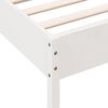 vidaXL Bed Frame without Mattress White 90x190 cm Single Solid Wood Pine