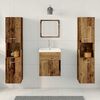 vidaXL Bathroom Furniture Set 4 pcs Old Wood 41 x 38.5 x 46 cm