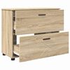 vidaXL Bathroom Cabinet with Drawer Sonoma Oak 76.5 x 35 x 64 cm