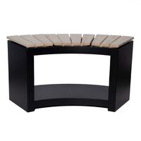 Esschert Design Bench with Wood Storage Bent