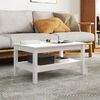vidaXL Coffee Table White 80x50x40 cm Solid Wood Pine