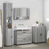 vidaXL Bathroom Furniture Set with Drawer with Shelf 4 pcs Grey Sonoma