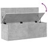 vidaXL Storage Box Concrete Grey 102x35x35 cm Engineered Wood