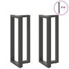 vidaXL Bar Table Legs T-Shaped&nbsp;2 pcs Anthracite 40x35x(100-101) cm Steel
