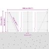 vidaXL Fence with Post Green 1.6 x 10 m Steel and PVC
