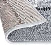vidaXL Runner Rug BCF Grey with Block Pattern 80x350 cm