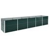 vidaXL Raised Bed | Green | Galvanised steel | Large | Durable | Garden Planter