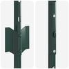 vidaXL Fence Post 5 pcs Green 140 cm Steel
